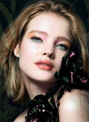 Guerlain Exotic Paradise spomladanska kolekcija 2009 - model Natalia Vodianova