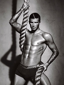 David Beckham v zadnjih oglasih za spodnje perilo Empor­io Armani