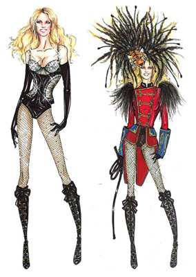 kostumi, ki jih je za Britney oblikoval Dsquared