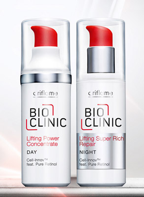 Oriflame Bioclinic Lifting Power Concentrate Day in Oriflame Bioclinic Lifting Super Rich Repair Night