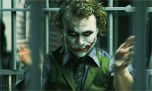 Heath Ledger kot Joker v fulmu Vitez Teme