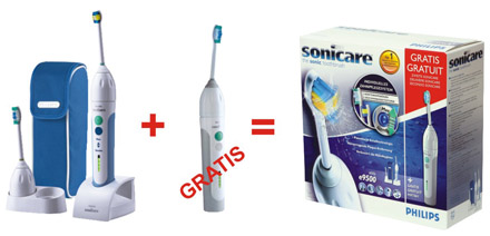 Sonicare električna zobna ščetka - dvojno pakiranje