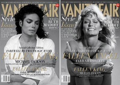 Michael Jackson in Farah Fawcet na naslovnici Vanity Fair